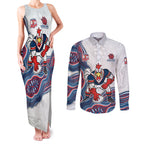 Sydney Roosters NAIDOC Week 2026 Couples Matching Tank Maxi Dress and Long Sleeve Button Shirt First Nations of Australia Aboriginal Mascot Rugby