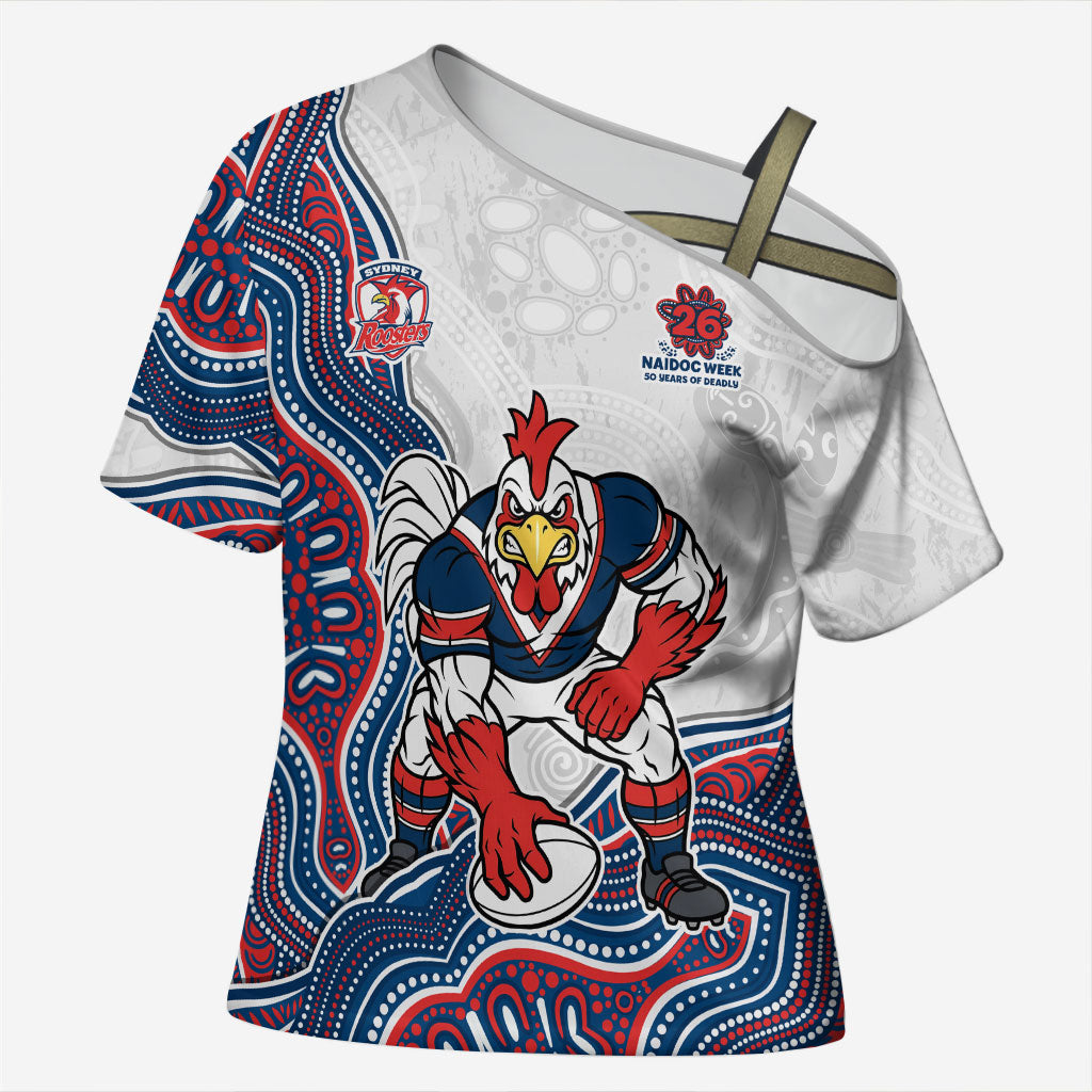 Sydney Roosters NAIDOC Week 2026 Cross Shoulder Shirt First Nations of Australia Aboriginal Mascot Rugby
