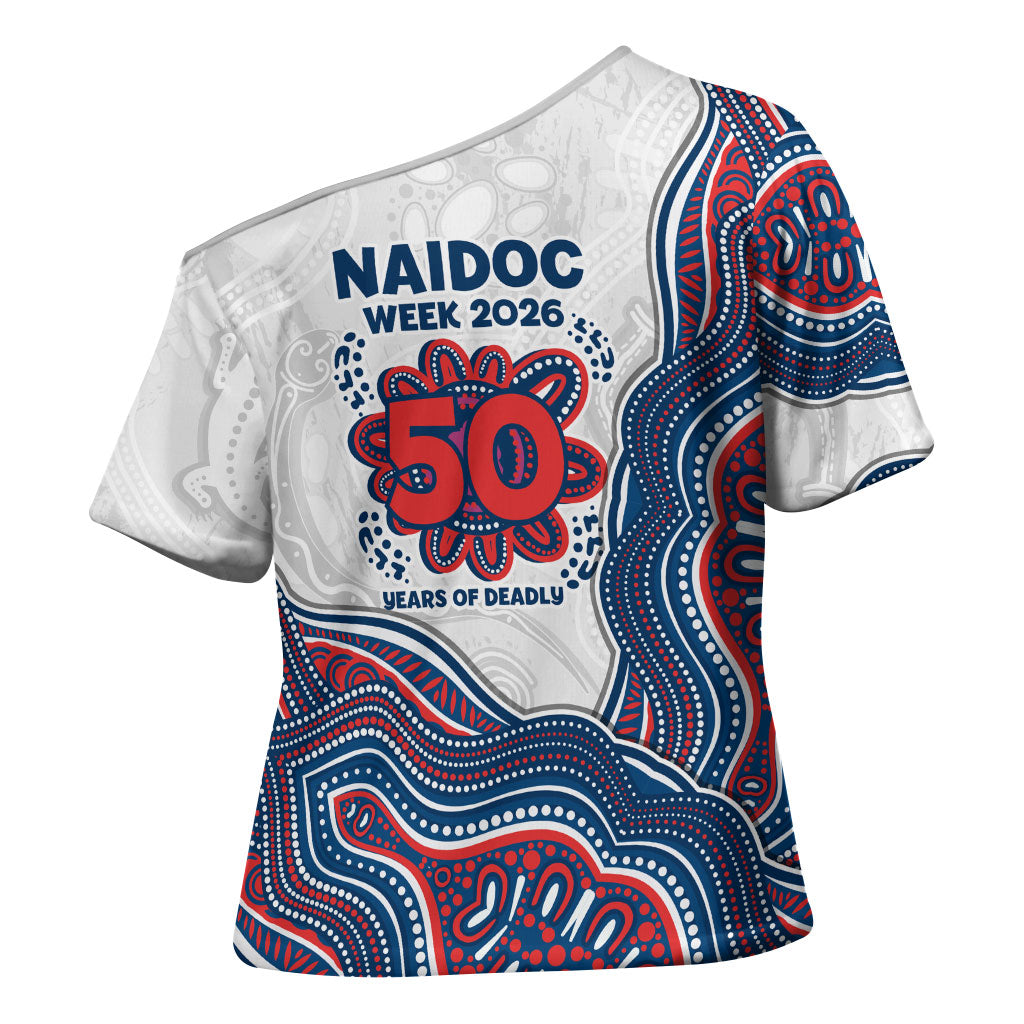 Sydney Roosters NAIDOC Week 2026 Cross Shoulder Shirt First Nations of Australia Aboriginal Mascot Rugby