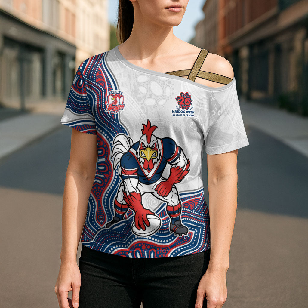 Sydney Roosters NAIDOC Week 2026 Cross Shoulder Shirt First Nations of Australia Aboriginal Mascot Rugby