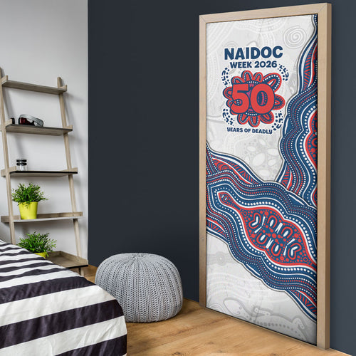 Sydney Roosters NAIDOC Week 2026 Door Cover First Nations of Australia Aboriginal Mascot Rugby
