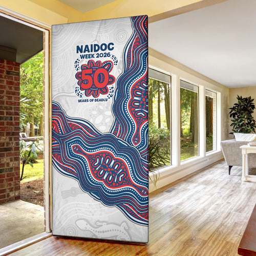 Sydney Roosters NAIDOC Week 2026 Door Cover First Nations of Australia Aboriginal Mascot Rugby