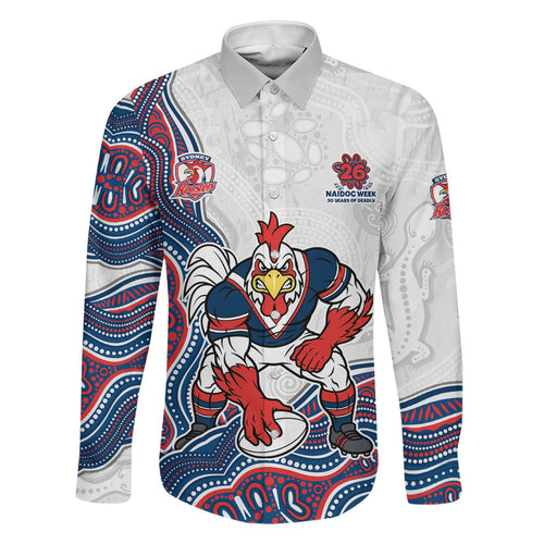 Sydney Roosters NAIDOC Week 2026 Family Matching Long Sleeve Bodycon Dress and Hawaiian Shirt First Nations of Australia Aboriginal Mascot Rugby