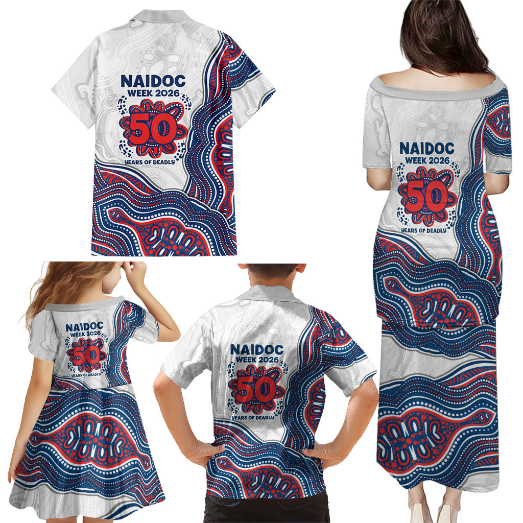 Sydney Roosters NAIDOC Week 2026 Family Matching Puletasi and Hawaiian Shirt First Nations of Australia Aboriginal Mascot Rugby
