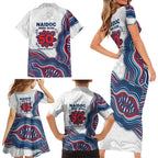 Sydney Roosters NAIDOC Week 2026 Family Matching Short Sleeve Bodycon Dress and Hawaiian Shirt First Nations of Australia Aboriginal Mascot Rugby