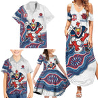 Sydney Roosters NAIDOC Week 2026 Family Matching Summer Maxi Dress and Hawaiian Shirt First Nations of Australia Aboriginal Mascot Rugby