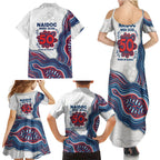 Sydney Roosters NAIDOC Week 2026 Family Matching Summer Maxi Dress and Hawaiian Shirt First Nations of Australia Aboriginal Mascot Rugby