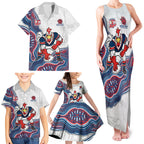 Sydney Roosters NAIDOC Week 2026 Family Matching Tank Maxi Dress and Hawaiian Shirt First Nations of Australia Aboriginal Mascot Rugby