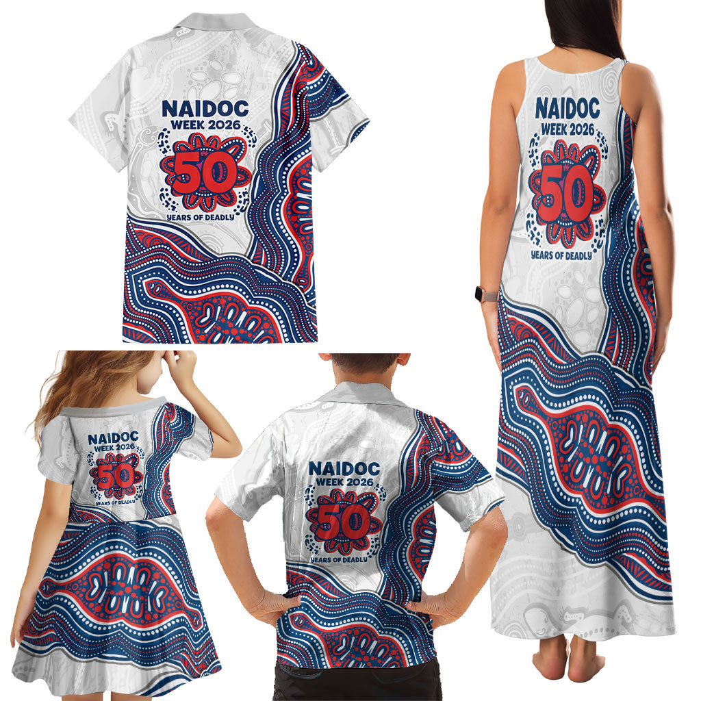 Sydney Roosters NAIDOC Week 2026 Family Matching Tank Maxi Dress and Hawaiian Shirt First Nations of Australia Aboriginal Mascot Rugby