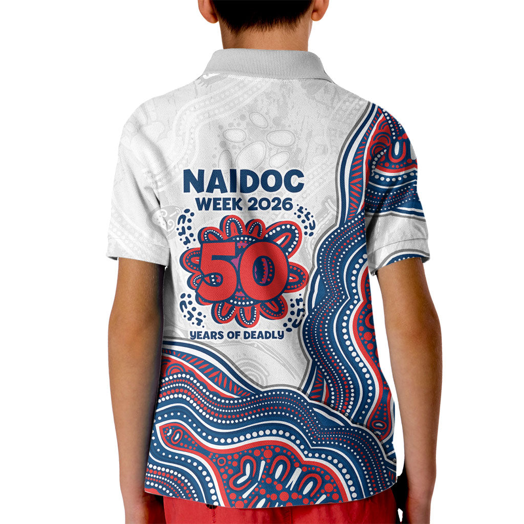 Sydney Roosters NAIDOC Week 2026 Kid Polo Shirt First Nations of Australia Aboriginal Mascot Rugby
