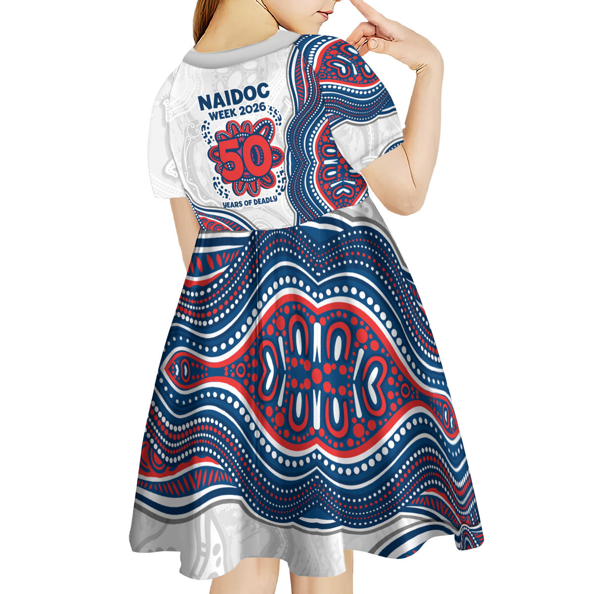 Sydney Roosters NAIDOC Week 2026 Kid Short Sleeve Dress First Nations of Australia Aboriginal Mascot Rugby