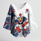 Sydney Roosters NAIDOC Week 2026 Kimono Sleeve Blouse First Nations of Australia Aboriginal Mascot Rugby