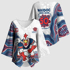 Sydney Roosters NAIDOC Week 2026 Kimono Sleeve Blouse First Nations of Australia Aboriginal Mascot Rugby