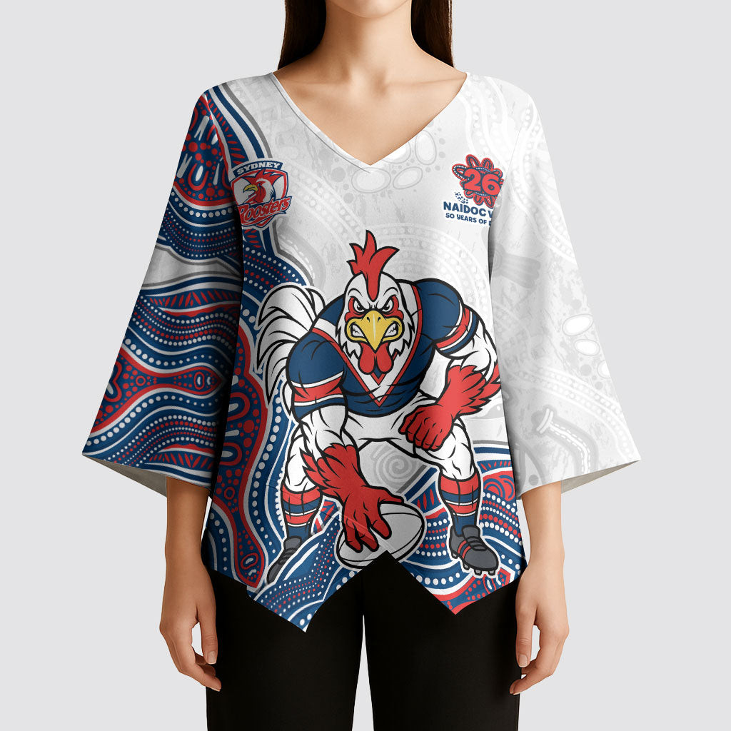 Sydney Roosters NAIDOC Week 2026 Kimono Sleeve Blouse First Nations of Australia Aboriginal Mascot Rugby