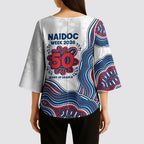 Sydney Roosters NAIDOC Week 2026 Kimono Sleeve Blouse First Nations of Australia Aboriginal Mascot Rugby