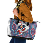 Sydney Roosters NAIDOC Week 2026 Leather Tote Bag First Nations of Australia Aboriginal Mascot Rugby