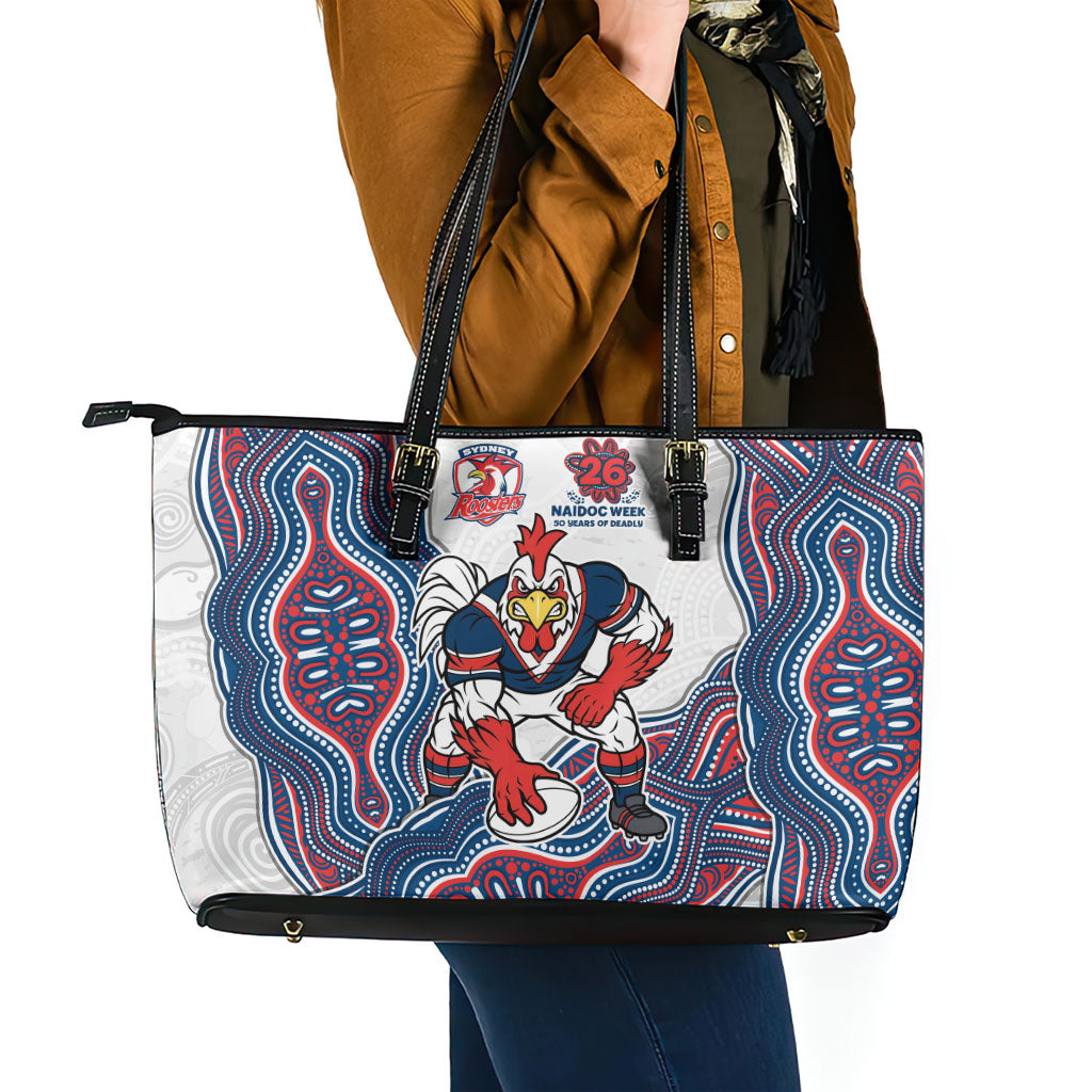 Sydney Roosters NAIDOC Week 2026 Leather Tote Bag First Nations of Australia Aboriginal Mascot Rugby