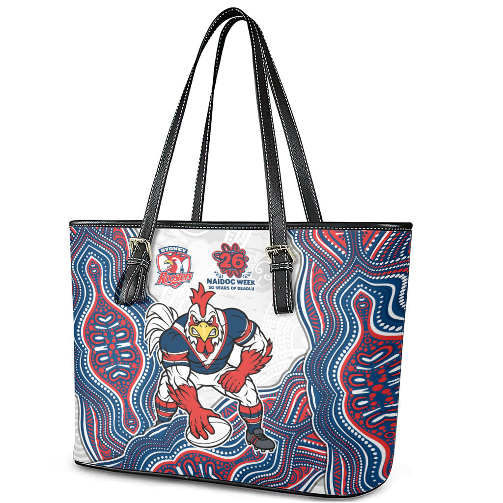 Sydney Roosters NAIDOC Week 2026 Leather Tote Bag First Nations of Australia Aboriginal Mascot Rugby