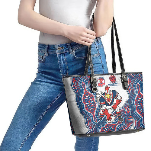 Sydney Roosters NAIDOC Week 2026 Leather Tote Bag First Nations of Australia Aboriginal Mascot Rugby