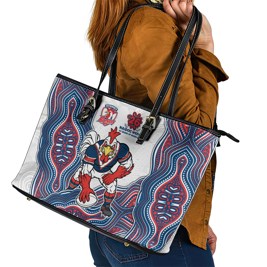 Sydney Roosters NAIDOC Week 2026 Leather Tote Bag First Nations of Australia Aboriginal Mascot Rugby