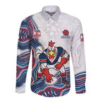 Sydney Roosters NAIDOC Week 2026 Long Sleeve Button Shirt First Nations of Australia Aboriginal Mascot Rugby