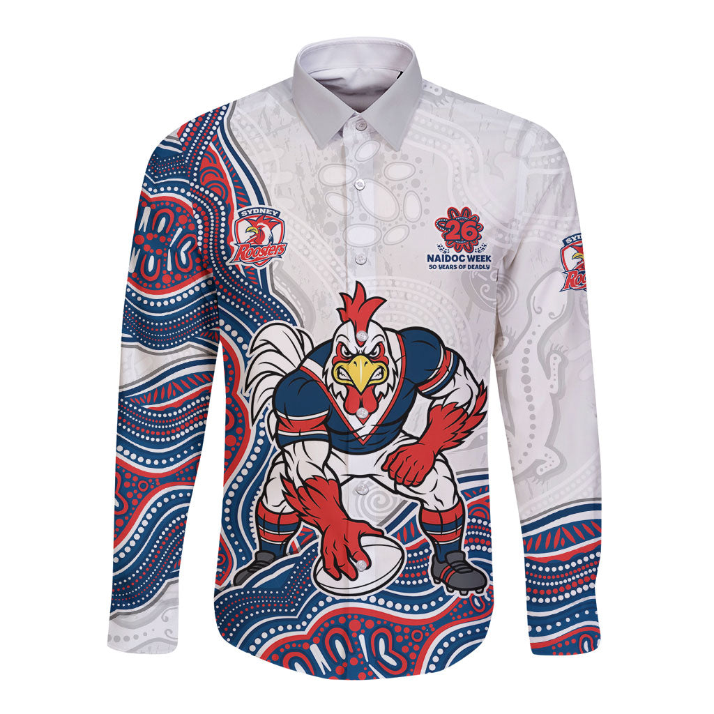 Sydney Roosters NAIDOC Week 2026 Long Sleeve Button Shirt First Nations of Australia Aboriginal Mascot Rugby