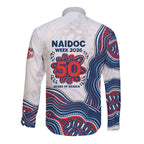Sydney Roosters NAIDOC Week 2026 Long Sleeve Button Shirt First Nations of Australia Aboriginal Mascot Rugby