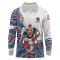 Sydney Roosters NAIDOC Week 2026 Long Sleeve Polo Shirt First Nations of Australia Aboriginal Mascot Rugby