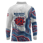 Sydney Roosters NAIDOC Week 2026 Long Sleeve Polo Shirt First Nations of Australia Aboriginal Mascot Rugby