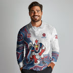 Sydney Roosters NAIDOC Week 2026 Long Sleeve Polo Shirt First Nations of Australia Aboriginal Mascot Rugby