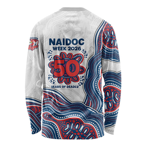 Sydney Roosters NAIDOC Week 2026 Long Sleeve Shirt First Nations of Australia Aboriginal Mascot Rugby