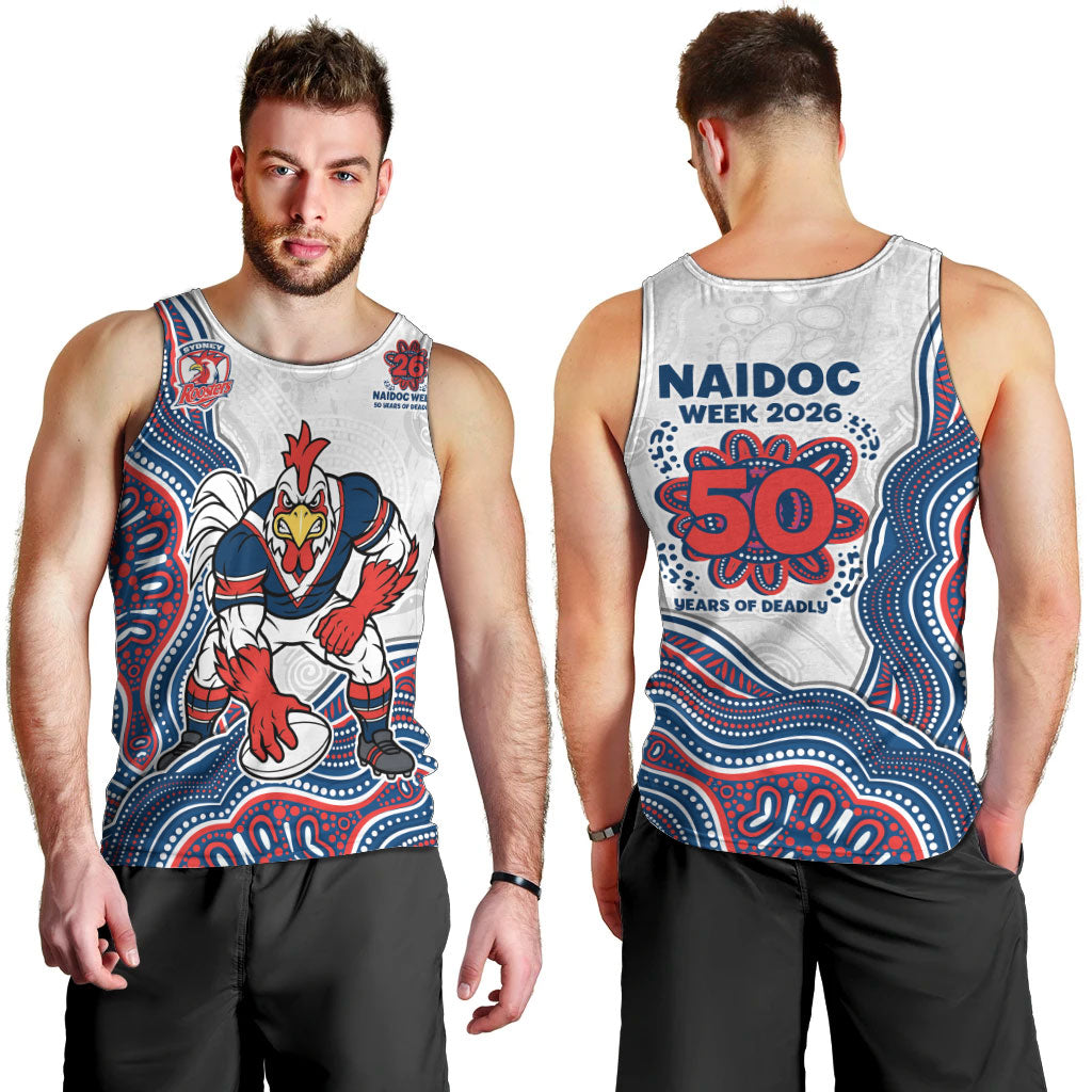 Sydney Roosters NAIDOC Week 2026 Men Tank Top First Nations of Australia Aboriginal Mascot Rugby