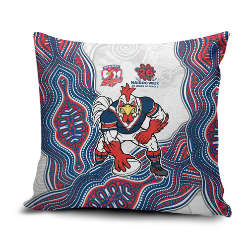 Sydney Roosters NAIDOC Week 2026 Pillow Cover First Nations of Australia Aboriginal Mascot Rugby