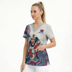 Sydney Roosters NAIDOC Week 2026 Scrub Top First Nations of Australia Aboriginal Mascot Rugby