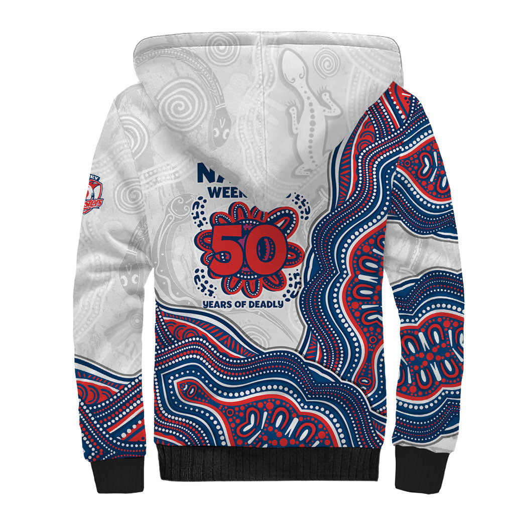 Sydney Roosters NAIDOC Week 2026 Sherpa Hoodie First Nations of Australia Aboriginal Mascot Rugby