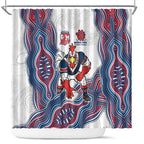Sydney Roosters NAIDOC Week 2026 Shower Curtain First Nations of Australia Aboriginal Mascot Rugby