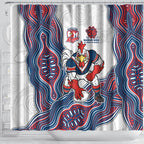 Sydney Roosters NAIDOC Week 2026 Shower Curtain First Nations of Australia Aboriginal Mascot Rugby
