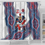 Sydney Roosters NAIDOC Week 2026 Shower Curtain First Nations of Australia Aboriginal Mascot Rugby