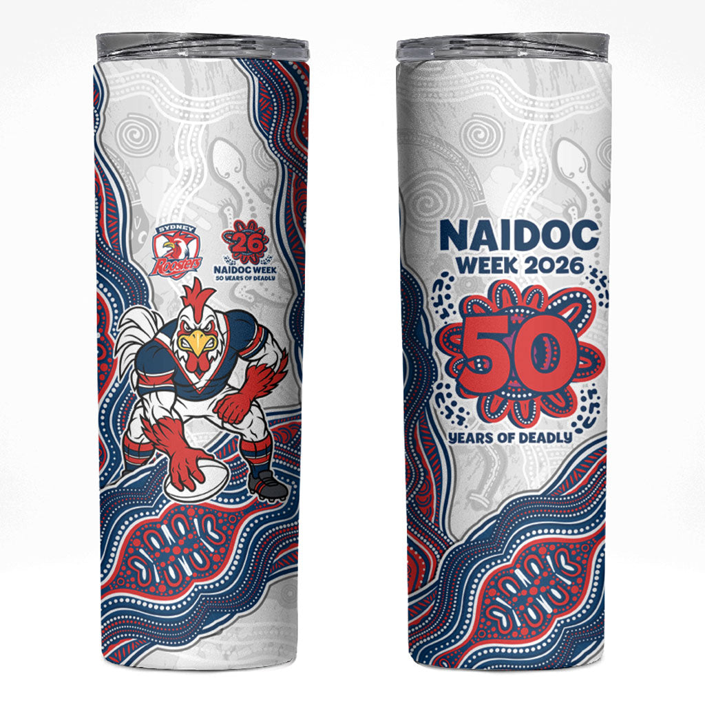 Sydney Roosters NAIDOC Week 2026 Skinny Tumbler First Nations of Australia Aboriginal Mascot Rugby