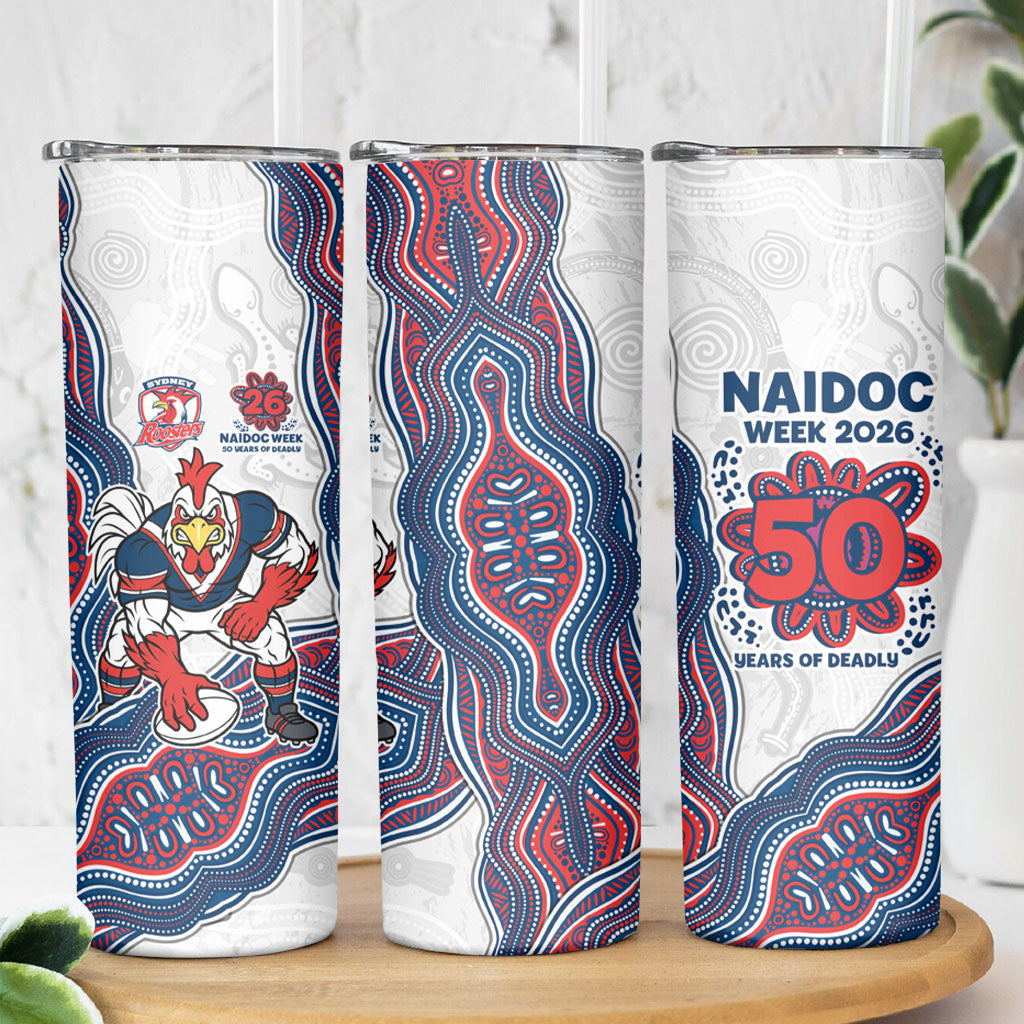 Sydney Roosters NAIDOC Week 2026 Skinny Tumbler First Nations of Australia Aboriginal Mascot Rugby