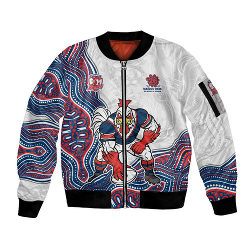 Sydney Roosters NAIDOC Week 2026 Sleeve Zip Bomber Jacket First Nations of Australia Aboriginal Mascot Rugby