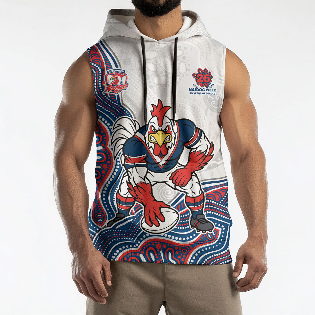 Sydney Roosters NAIDOC Week 2026 Sleeveless Hoodie First Nations of Australia Aboriginal Mascot Rugby