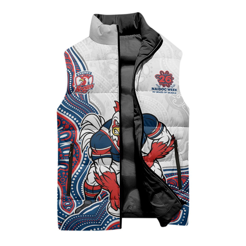 Sydney Roosters NAIDOC Week 2026 Sleeveless Puffer Jacket First Nations of Australia Aboriginal Mascot Rugby