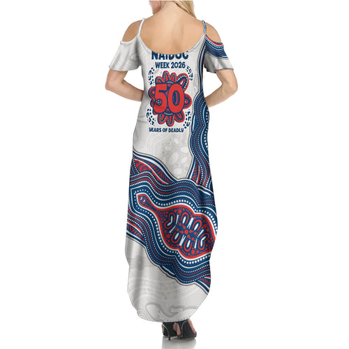Sydney Roosters NAIDOC Week 2026 Summer Maxi Dress First Nations of Australia Aboriginal Mascot Rugby
