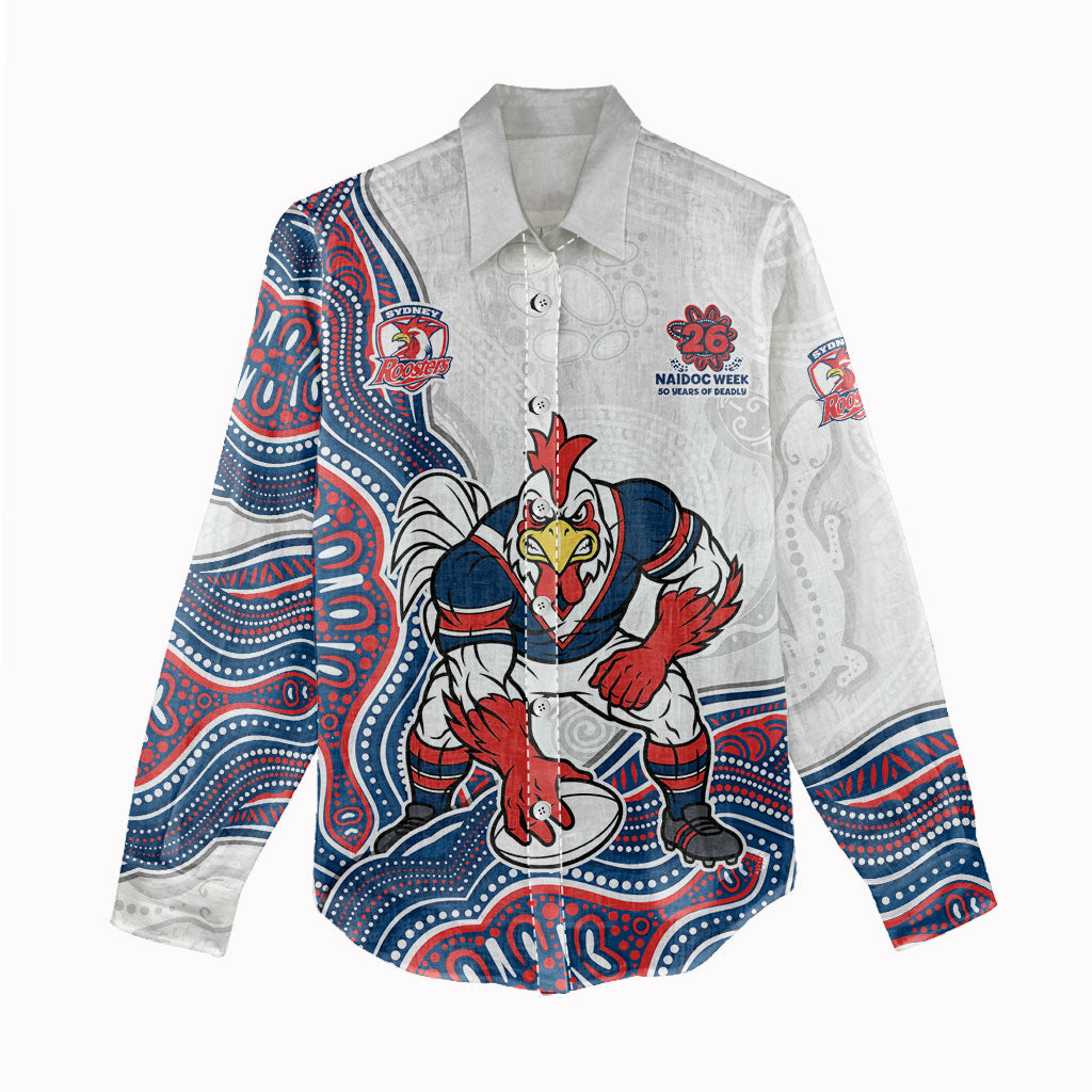 Sydney Roosters NAIDOC Week 2026 Women Casual Shirt First Nations of Australia Aboriginal Mascot Rugby