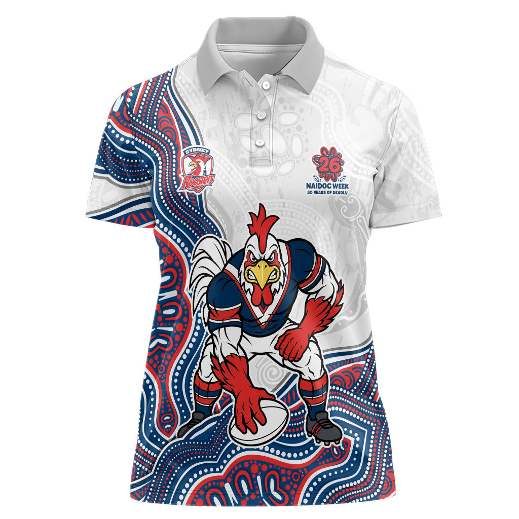 Sydney Roosters NAIDOC Week 2026 Women Polo Shirt First Nations of Australia Aboriginal Mascot Rugby