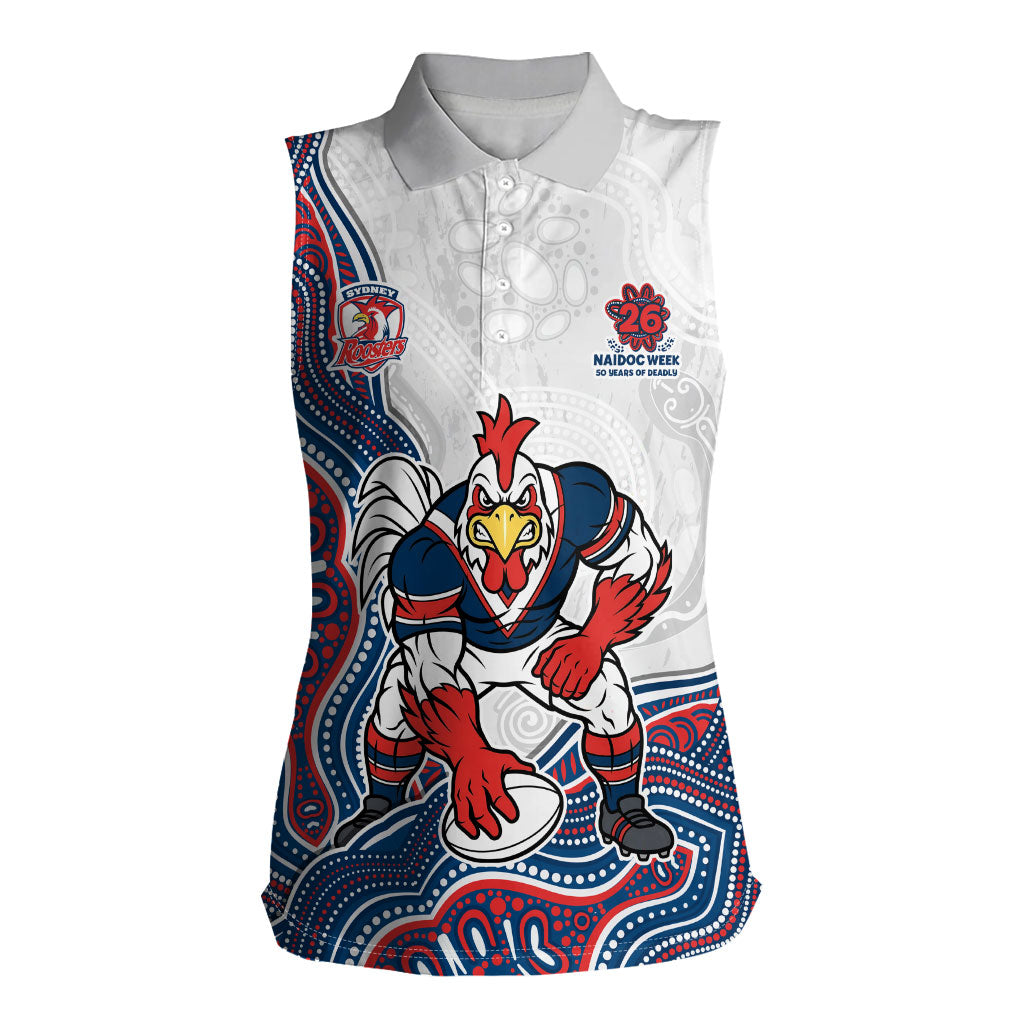 Sydney Roosters NAIDOC Week 2026 Women Sleeveless Polo Shirt First Nations of Australia Aboriginal Mascot Rugby