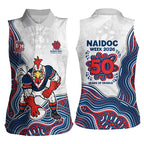 Sydney Roosters NAIDOC Week 2026 Women Sleeveless Polo Shirt First Nations of Australia Aboriginal Mascot Rugby