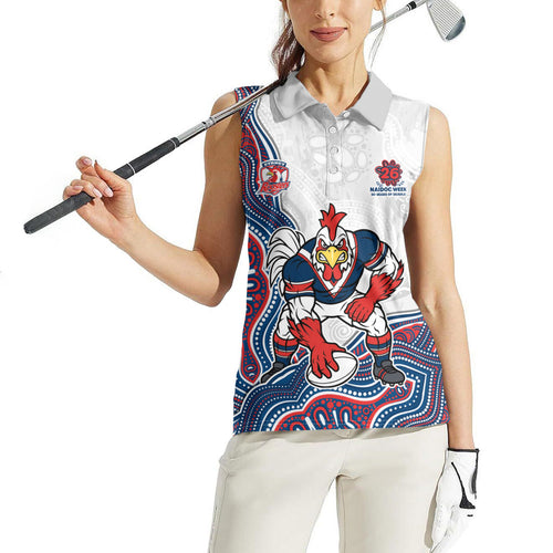 Sydney Roosters NAIDOC Week 2026 Women Sleeveless Polo Shirt First Nations of Australia Aboriginal Mascot Rugby