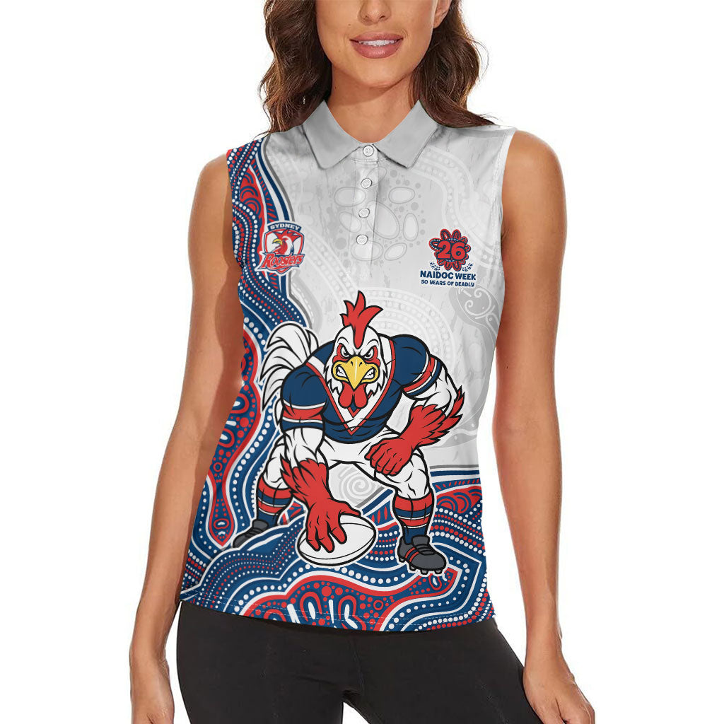 Sydney Roosters NAIDOC Week 2026 Women Sleeveless Polo Shirt First Nations of Australia Aboriginal Mascot Rugby